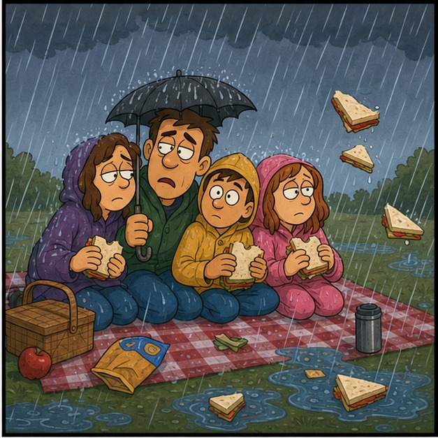 Illustration for идти о дожде; дождь