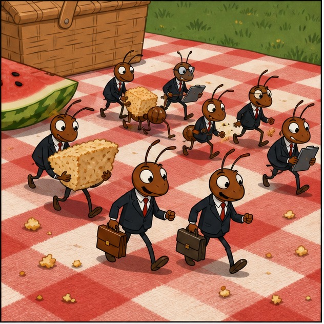 Illustration for компания и выходная пятница