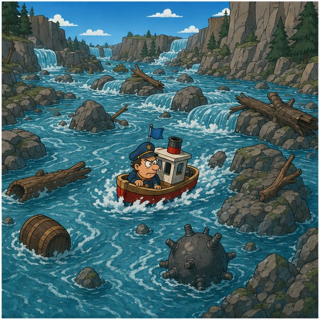Illustration for река