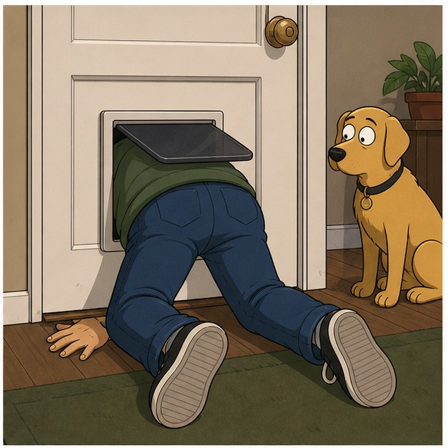 Illustration for застрять