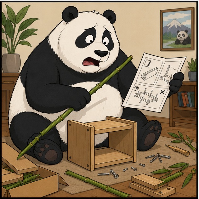 Illustration for большая панда