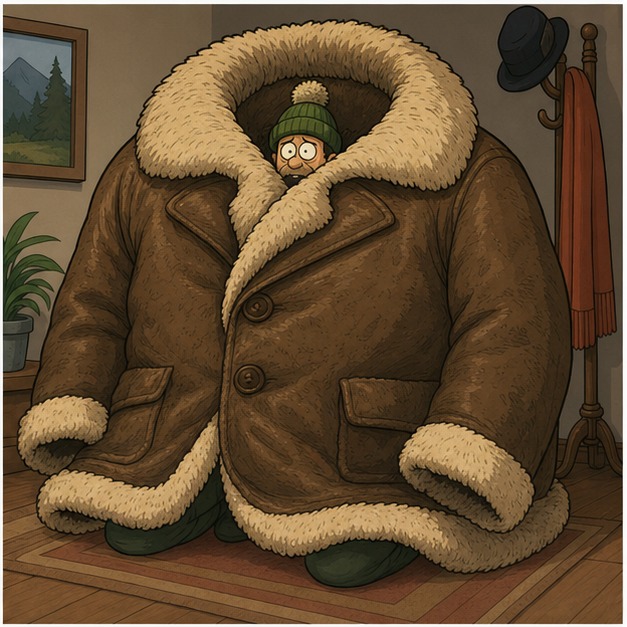 Illustration for пальто