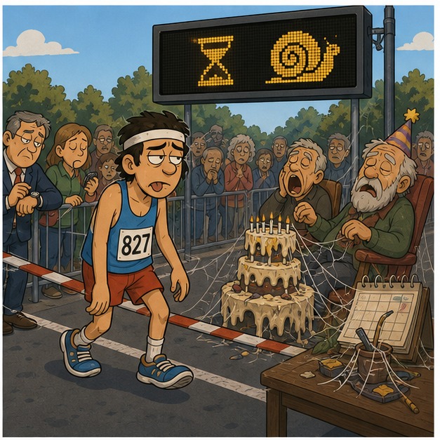 Illustration for медленный