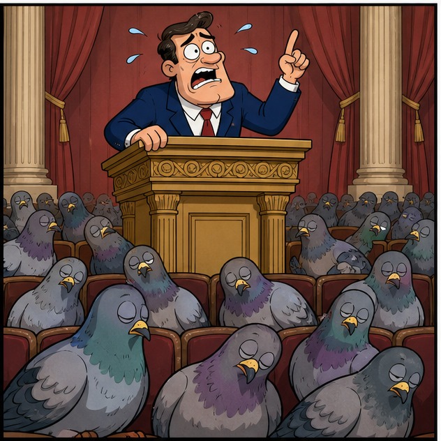 Illustration for выступить; сделать заявление