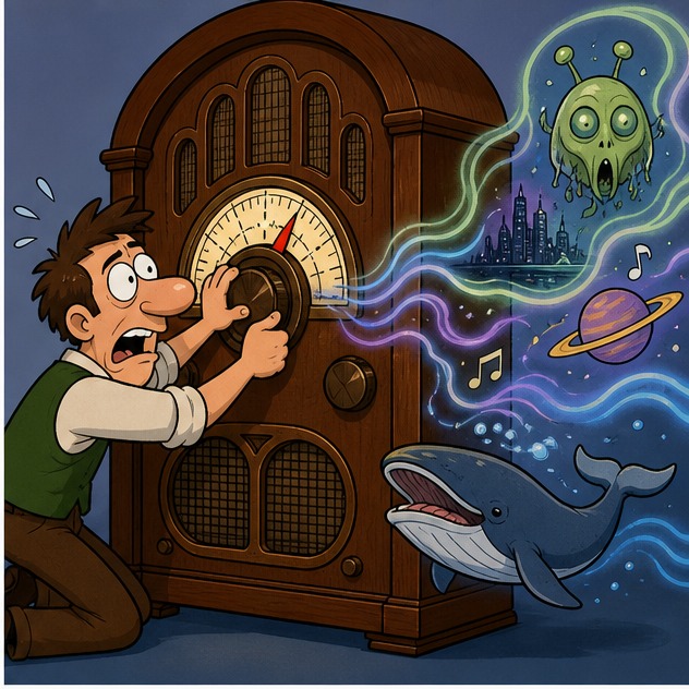Illustration for настроиться на волну