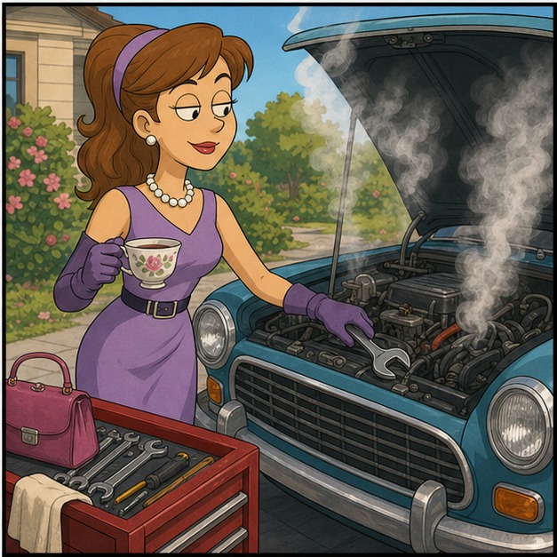 Illustration for девушка; госпожа