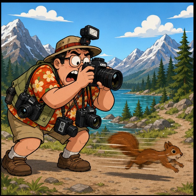 Illustration for фотографировать
