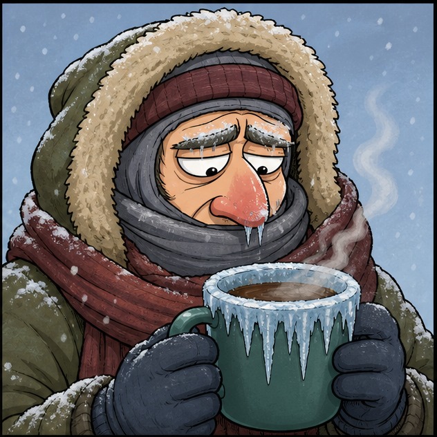 Illustration for было холодно