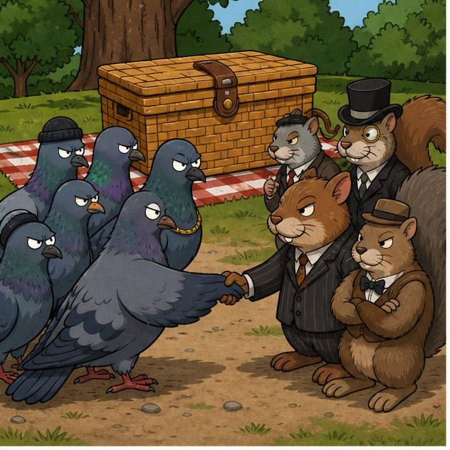 Illustration for союз против пылесоса