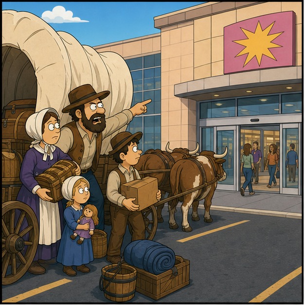Illustration for запад