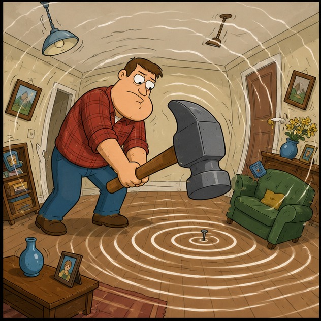 Illustration for бить; ударять