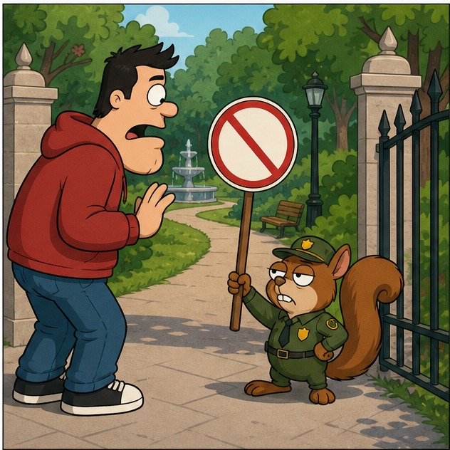 Illustration for не разрешается