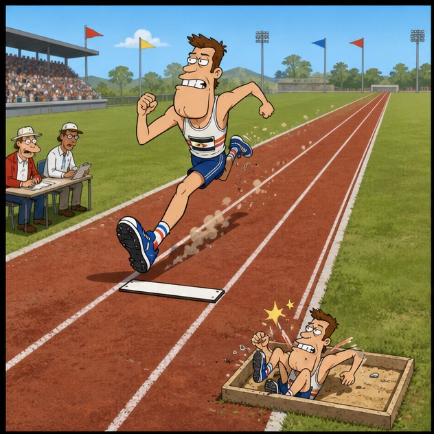 Illustration for прыжок в длину