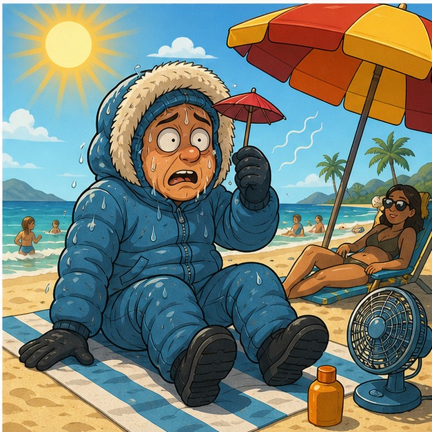 Illustration for жара