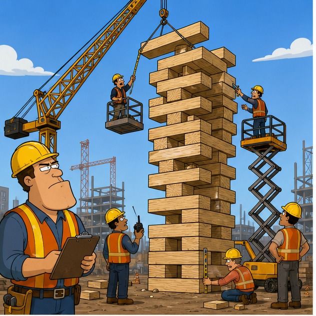 Illustration for строить