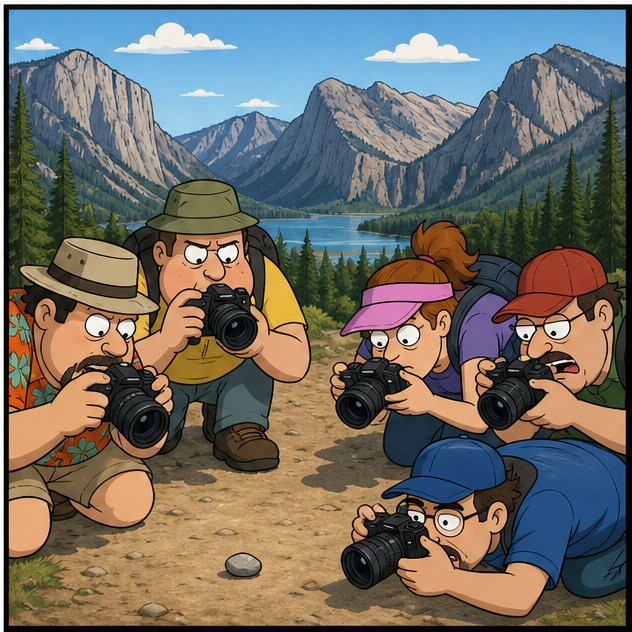 Illustration for красивый пейзаж