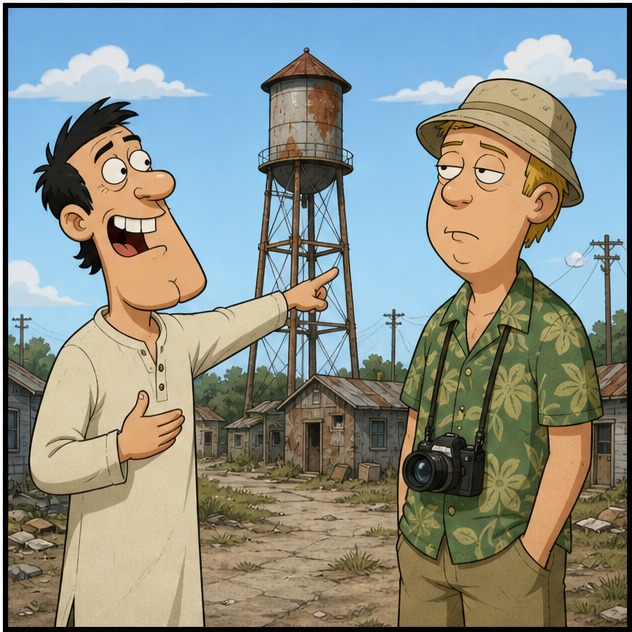 Illustration for родной город с тремя улицами