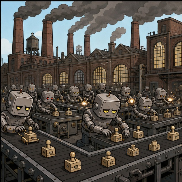 Illustration for кухня как фабрика