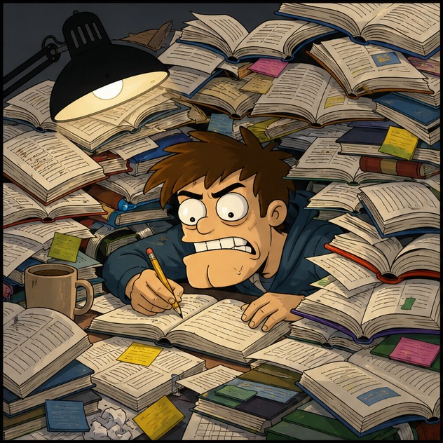 Illustration for учиться позже