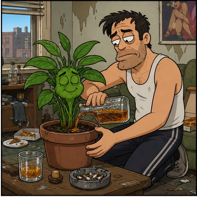 Illustration for алкоголик