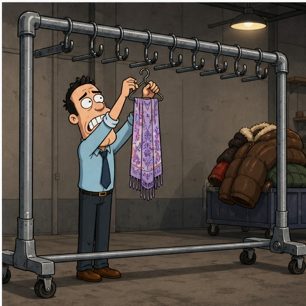Illustration for вешалка для одежды