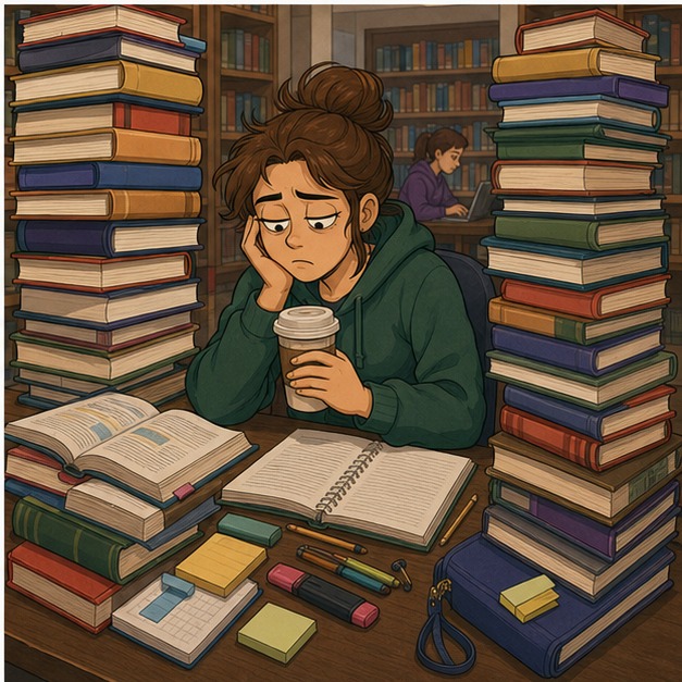 Illustration for студентка